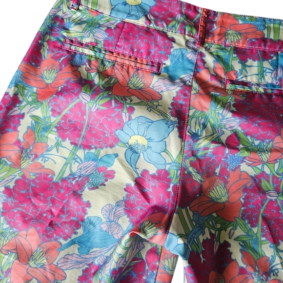 Birdies And Bows Pink Floral Polyester Athletic Tennis Shorts  size 4 - Picture 5 of 6